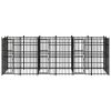 Outdoor Dog Kennel Steel 119 ft²