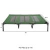 Elevated Dog Bed – Indoor/Outdoor Dog Cot or Puppy Bed for Pets up to 110lbs by Petmaker (Green)