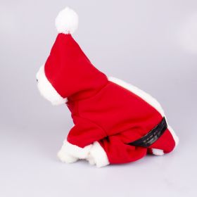 Dog Clothes Santa Claus Pet Four-legged Romper (Option: Christmas Style-M)