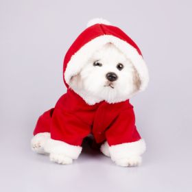 Dog Clothes Santa Claus Pet Four-legged Romper (Option: Christmas Style-S)