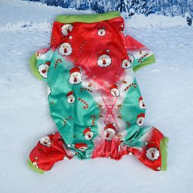 Pet Christmas Clothes Home Red Green (Option: Green Santa Claus-M)