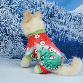 Pet Christmas Clothes Home Red Green (Option: Green Santa Claus-XL)