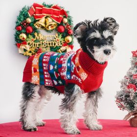 Pet Dog Christmas Turtleneck Sweater (Option: Color-L)