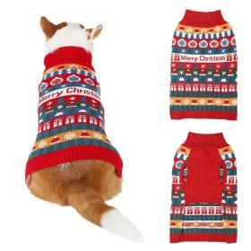 Pet Dog Christmas Turtleneck Sweater (Option: Color-XXL)