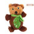 Christmas pet chew toy Pet plush voice toy Christmas molar bite-resistant cute cartoon dog toy (Color: Brown bear)