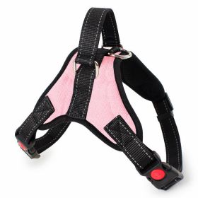 Dog Chest Strap Traction Rope Explosion proof Flushing Dog Chest Strap (colour: pink)