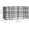 Outdoor Dog Kennel Steel 79.3 ft²