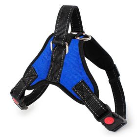 Dog Chest Strap Traction Rope Explosion proof Flushing Dog Chest Strap (colour: Blue)