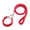 Eight-strand nylon braided dog collar leash dog chain impact blasting chain pet leash