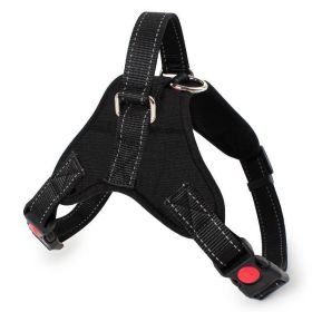 Dog Chest Strap Traction Rope Explosion proof Flushing Dog Chest Strap (colour: black)