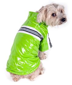 Reflecta-Glow Reflective Waterproof Adjustable Pvc Pet Raincoat (size: small)