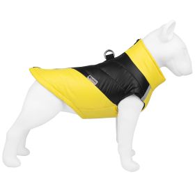 Pet Clothing Waterproof Reflective Dog Clothes Warm (Option: Yellow-XL)