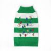 Pet Striped Christmas Lantern Turtleneck Sweater