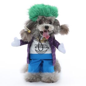 Pet Supplies Cartoon Upright Puppy Clothes (Option: PF86 Fashionista-M)