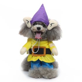 Pet Supplies Cartoon Upright Puppy Clothes (Option: PF87 Genie-M)